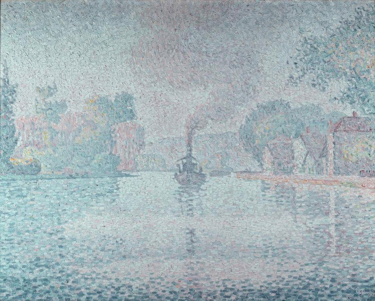 Die Seine bei Samois tekijältä Paul Signac