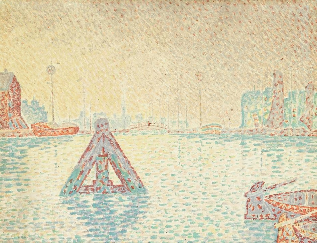 En Hollande – La Balise tekijältä Paul Signac