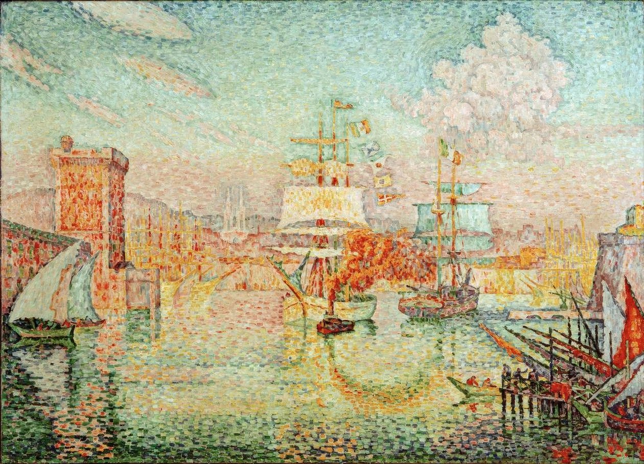 Marseillen sataman sisäänkäynti tekijältä Paul Signac