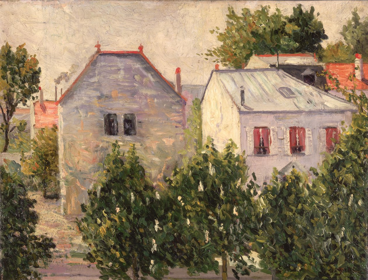 Puutarha Asnieresissa tekijältä Paul Signac