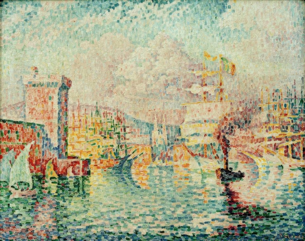 Hafen von Marseille tekijältä Paul Signac