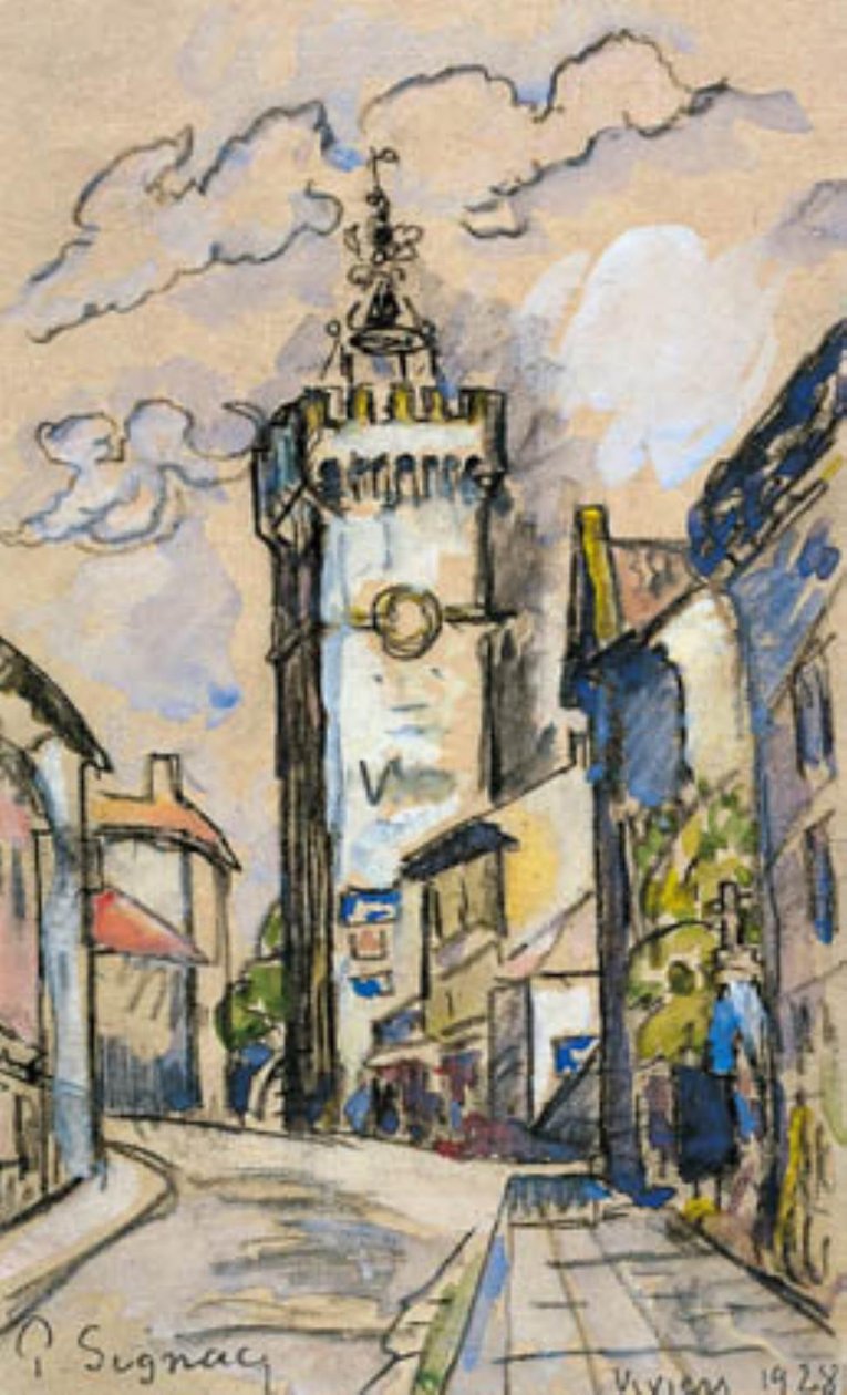 Kellotorni Viviersissä tekijältä Paul Signac