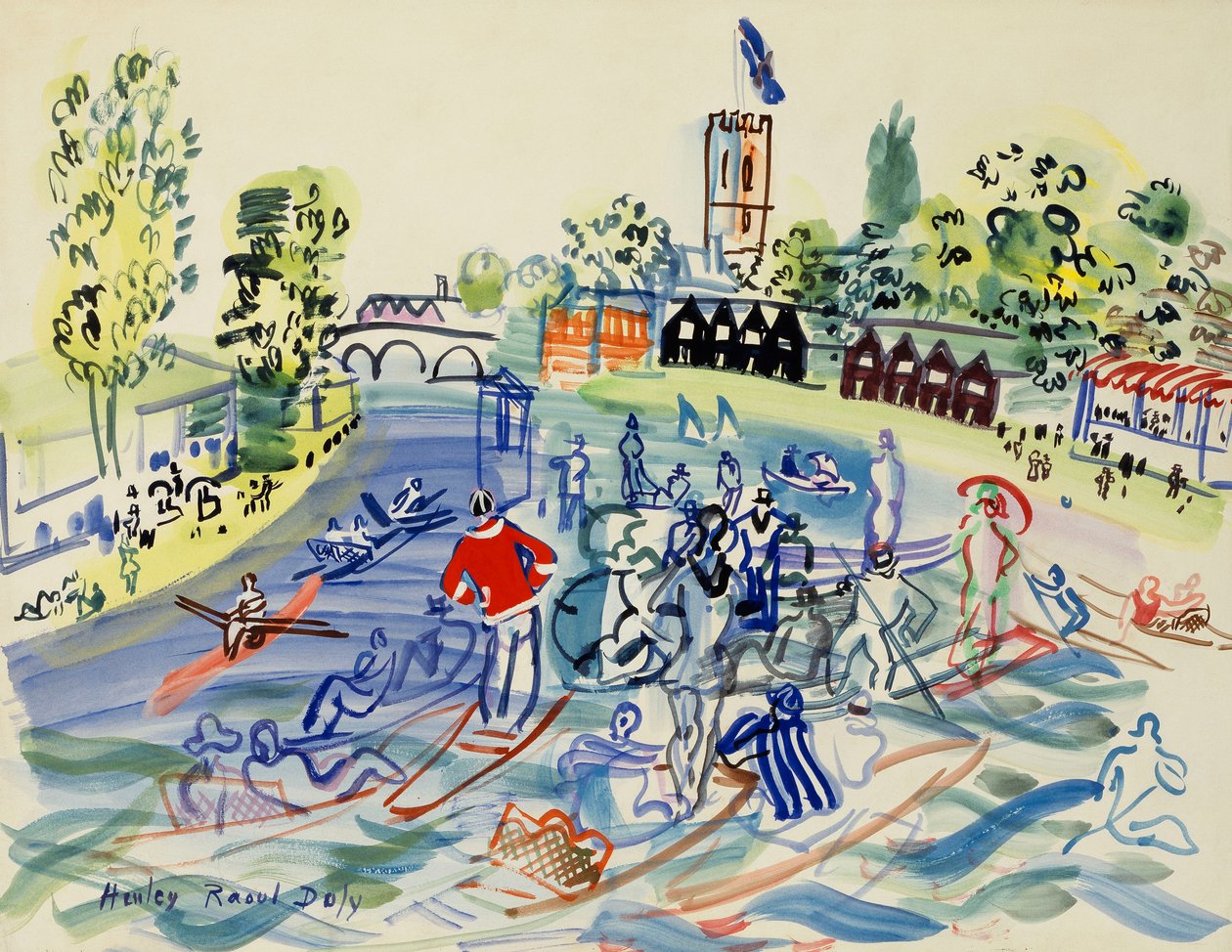 La Rochellen satama, 1927 tekijältä Paul Signac