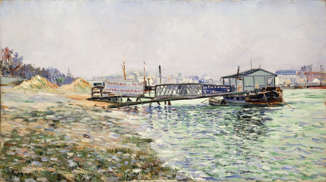 Seine Jardin des Plantesissa, 1884 tekijältä Paul Signac