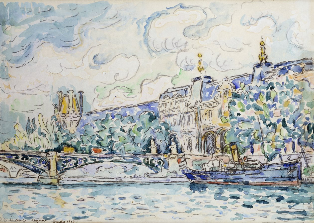 Louvren palatsi, 1910 tekijältä Paul Signac
