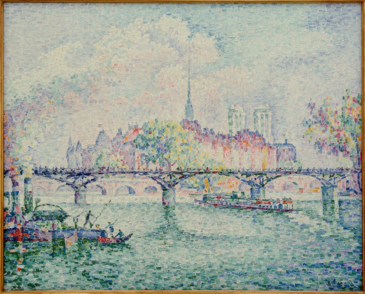 Pont des Arts (Der Pont des Arts) tekijältä Paul Signac