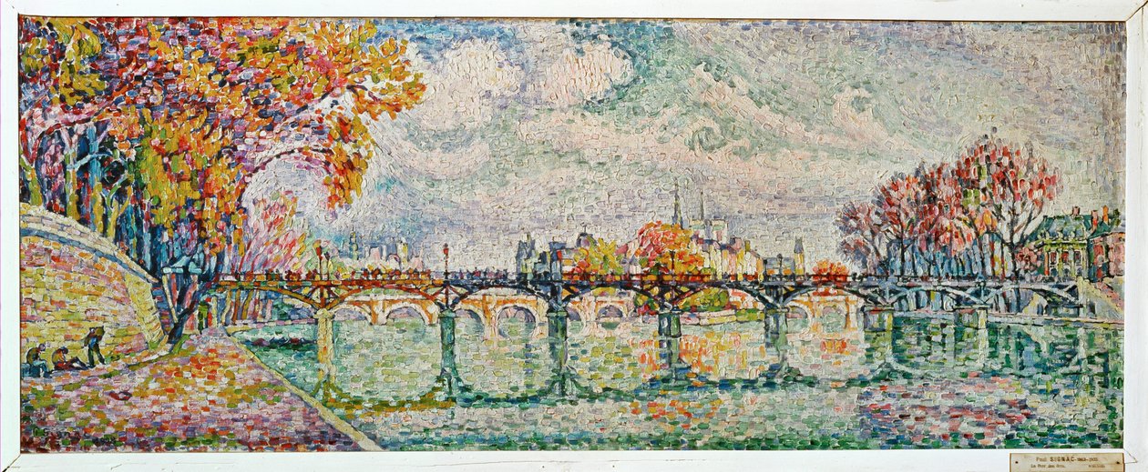 Le Pont des Arts, Pariisi (maalaus kankaalle) tekijältä Paul Signac