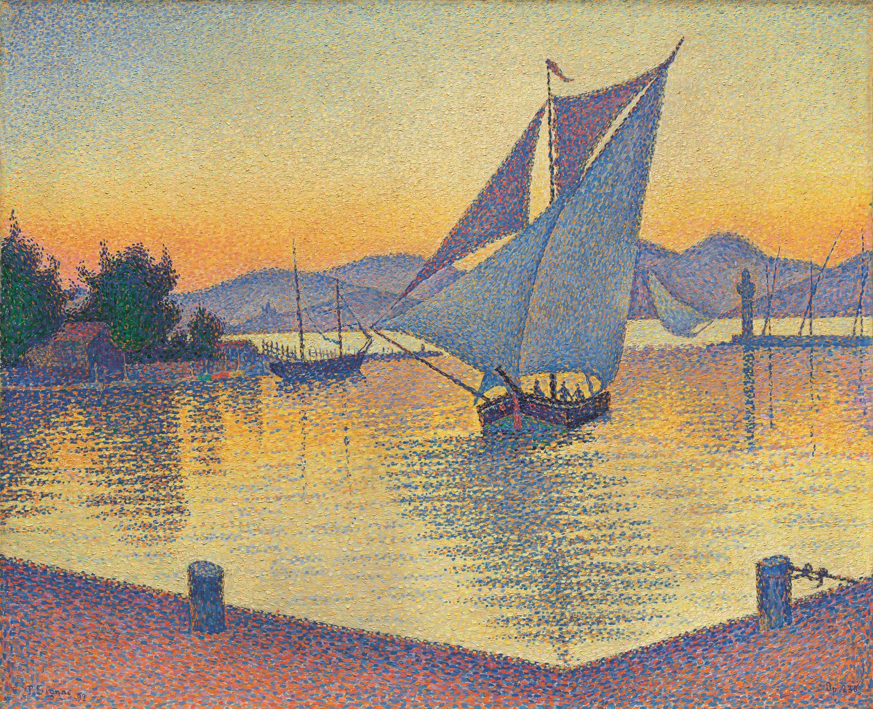 Port at Sunset, Opus 236 tekijältä Paul Signac