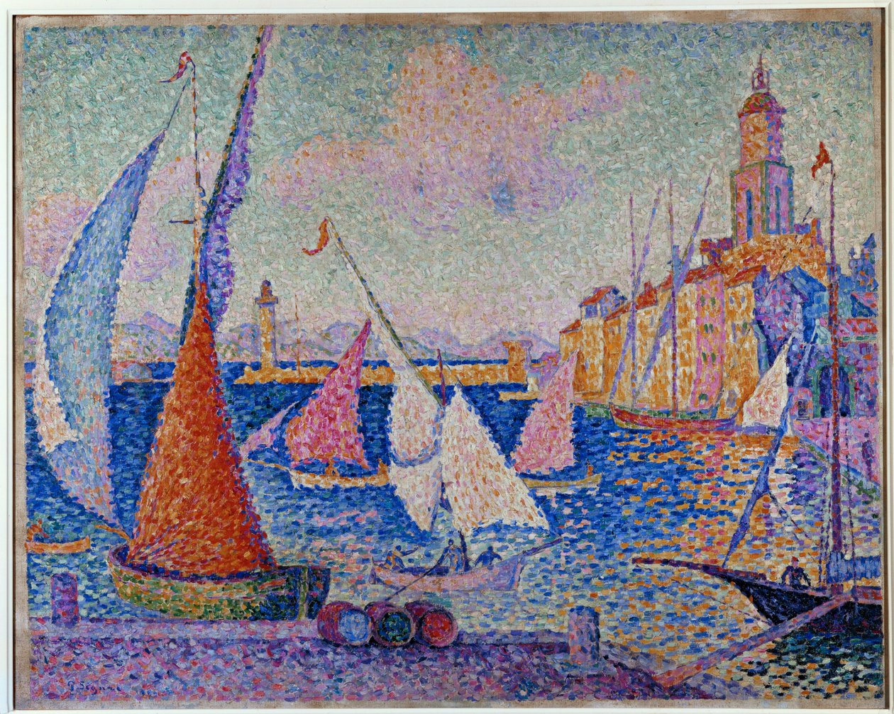Le Quai. St. Tropez (öljy kankaalle). tekijältä Paul Signac
