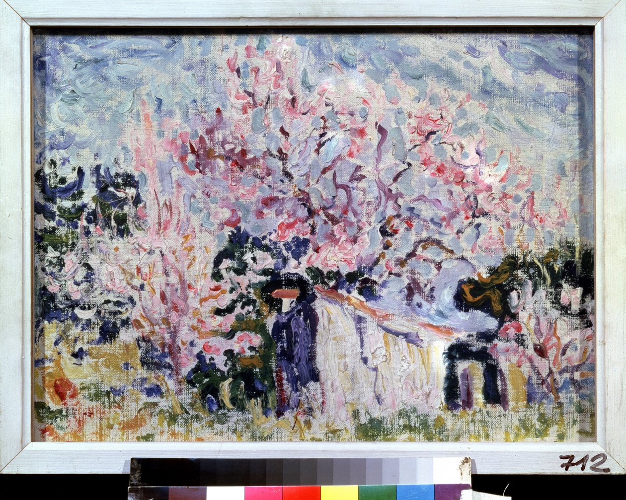 "Kevät Provencessa" (Provencen kevät) Paul Signacin (1863-1935) maalaus 1903 Pushkin-museo, Moskova tekijältä Paul Signac