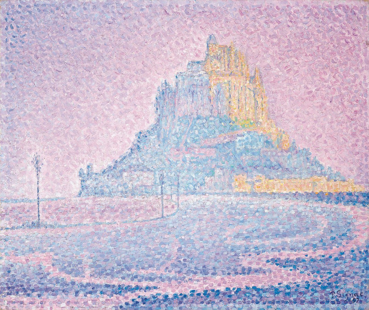 Mont Saint-Michel, Sumu ja aurinko, 1897 tekijältä Paul Signac