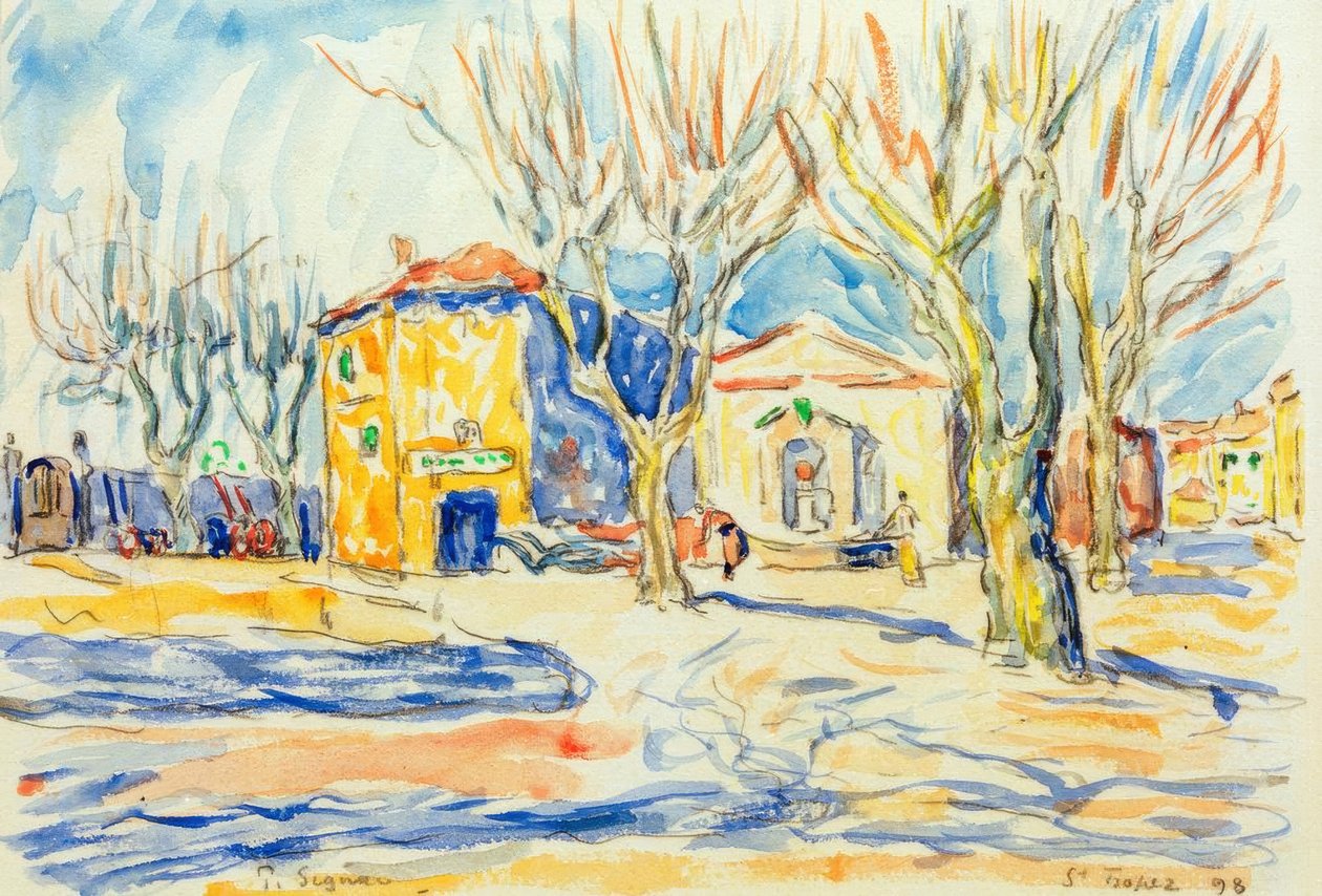 Saint-Tropez maisema tekijältä Paul Signac
