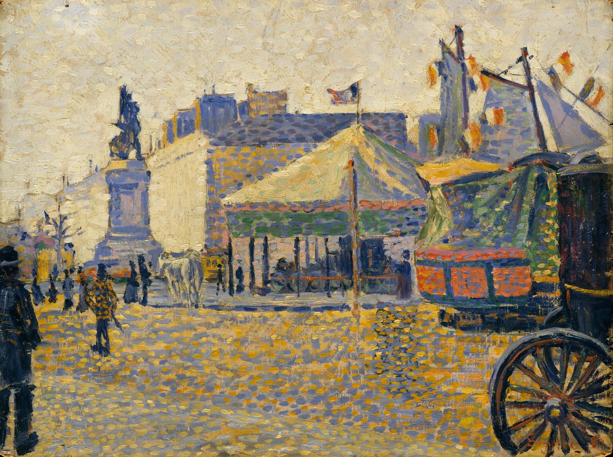 Place de Clichy, 1887 tekijältä Paul Signac