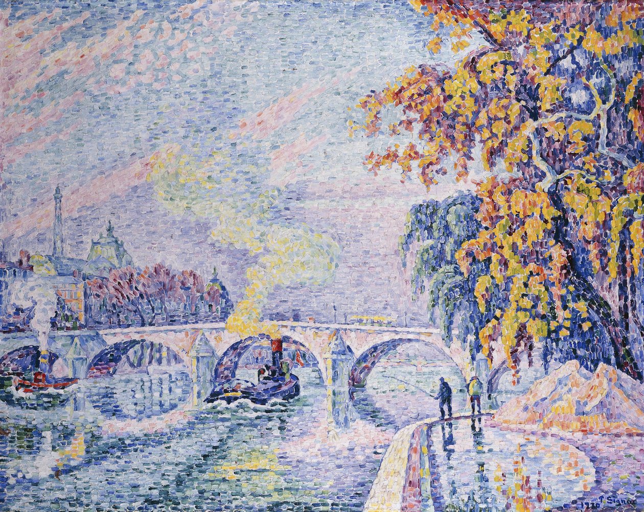 Royal Bridge, syksy; Pont Royal, syksy, 1930 tekijältä Paul Signac