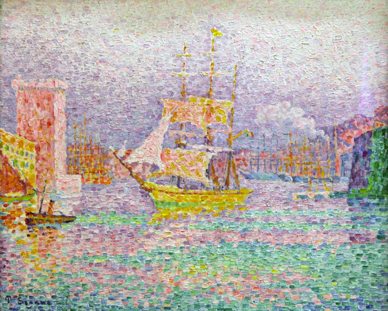 "Marseillesin satama", 1906-1907 tekijältä Paul Signac