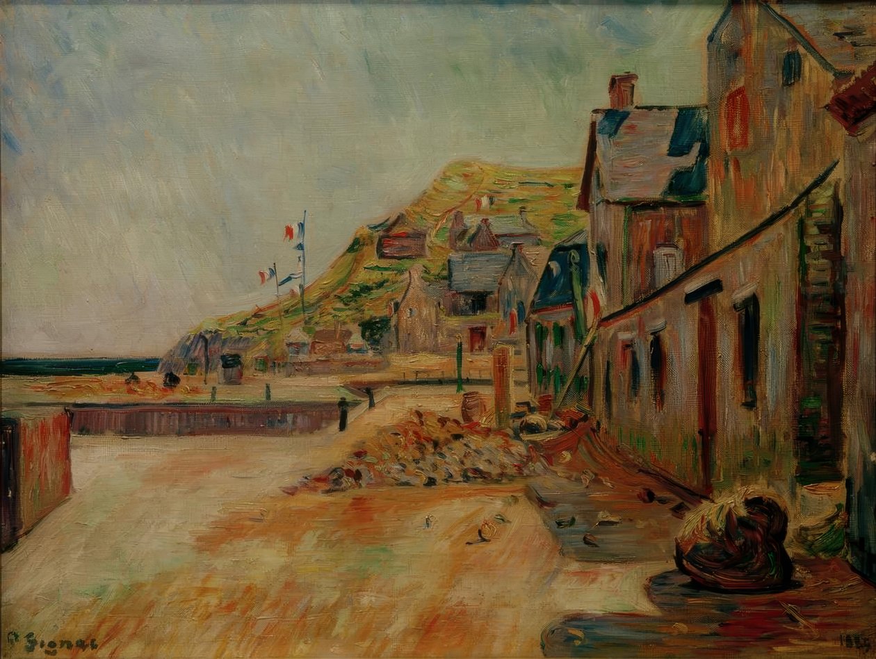 Porten-Bessin. 14. heinäkuuta tekijältä Paul Signac