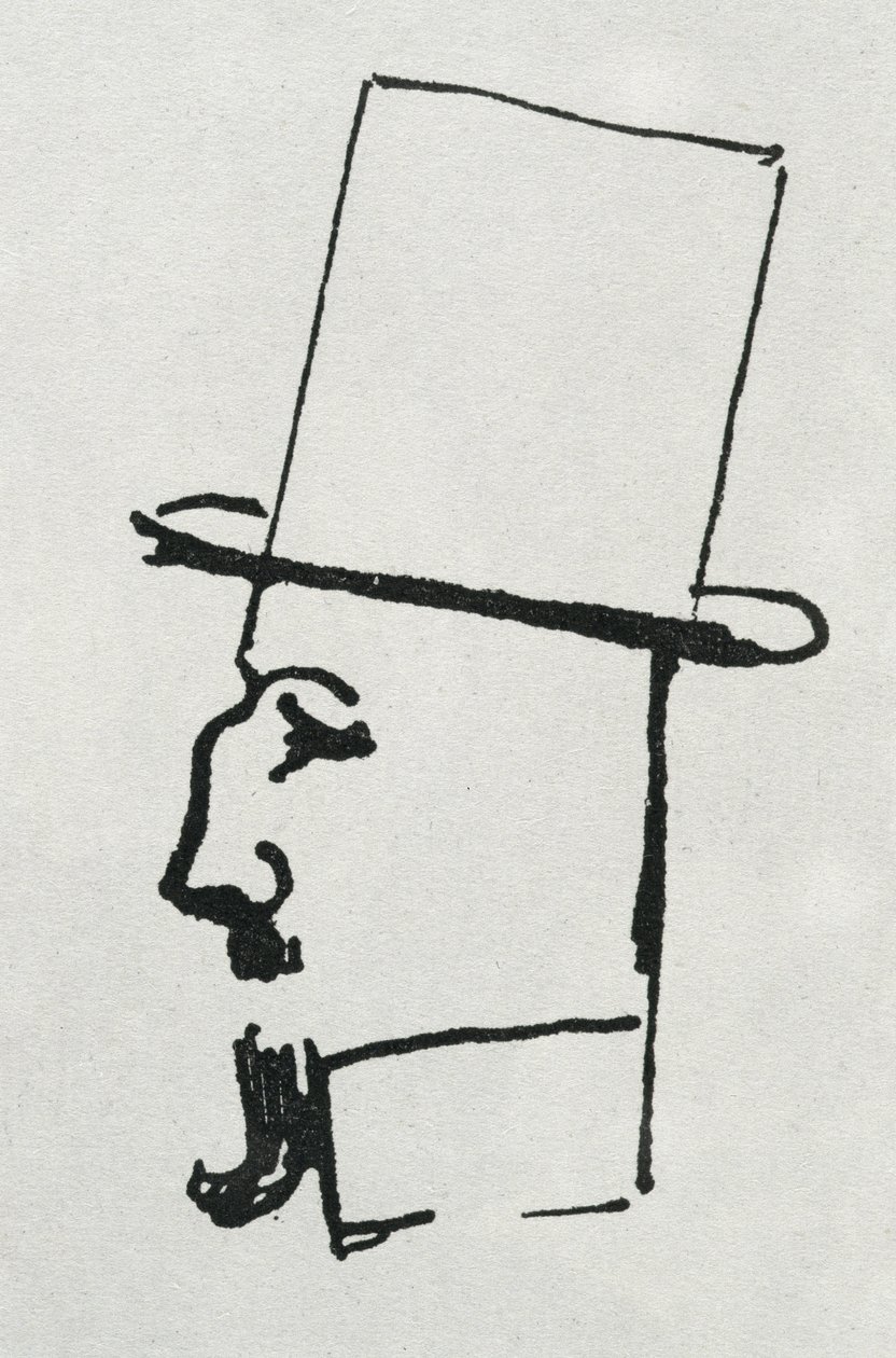 Félix Fénéonin muotokuva (muste paperille) tekijältä Paul Signac