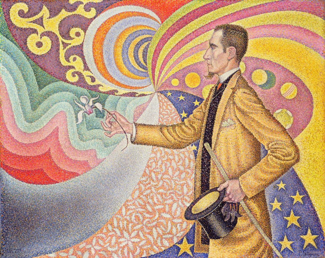 M. Félix Fénéonin muotokuva, 1890 tekijältä Paul Signac