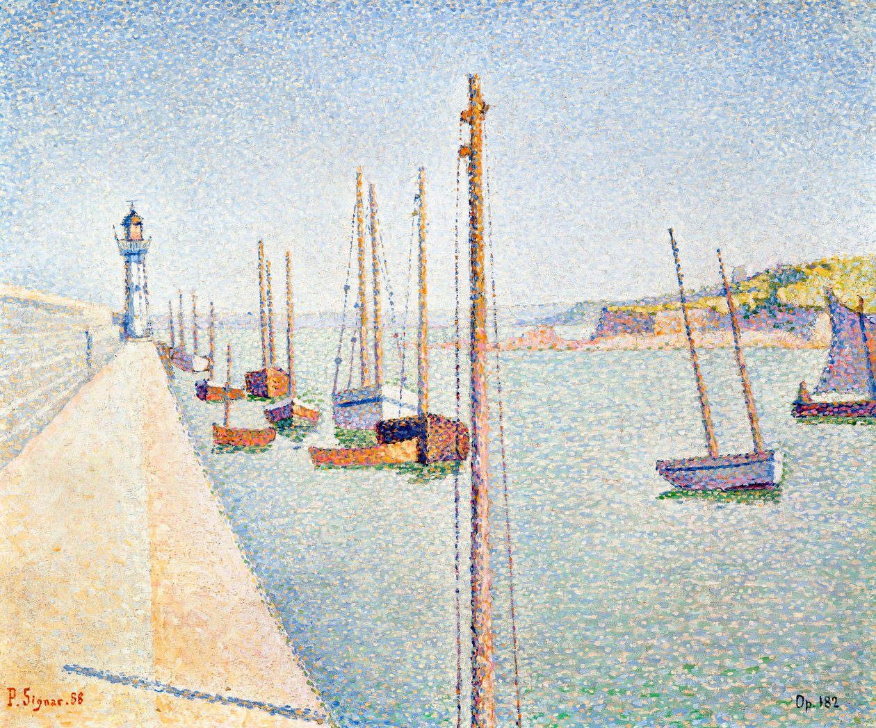 Portrieux, Bretagne, 1888 tekijältä Paul Signac