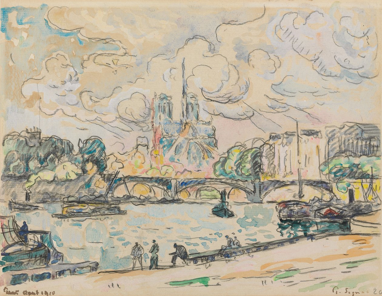 Austerlitzin laituri, 1910 tekijältä Paul Signac