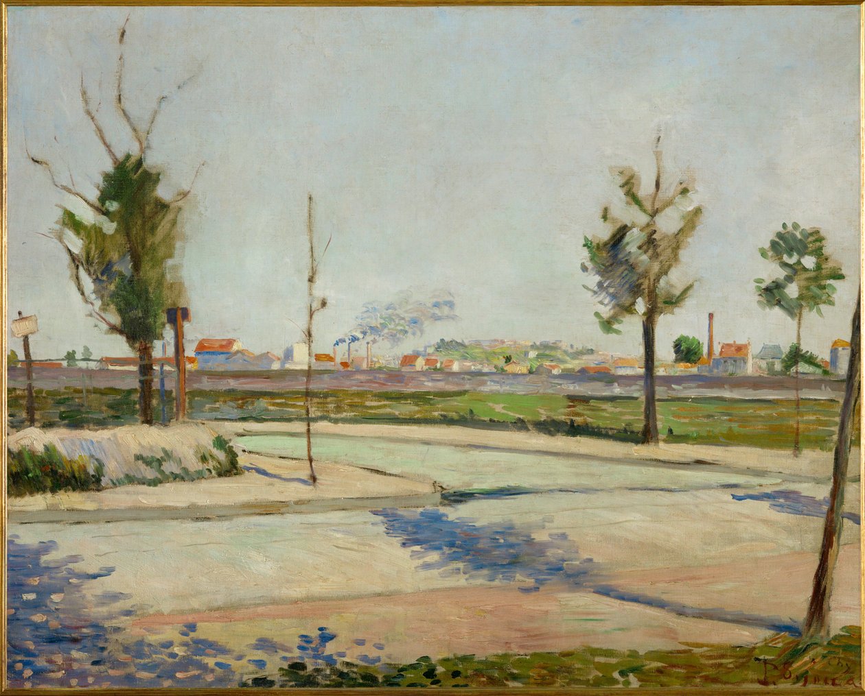 Route de Gennevilliers (maalaus kankaalle) tekijältä Paul Signac