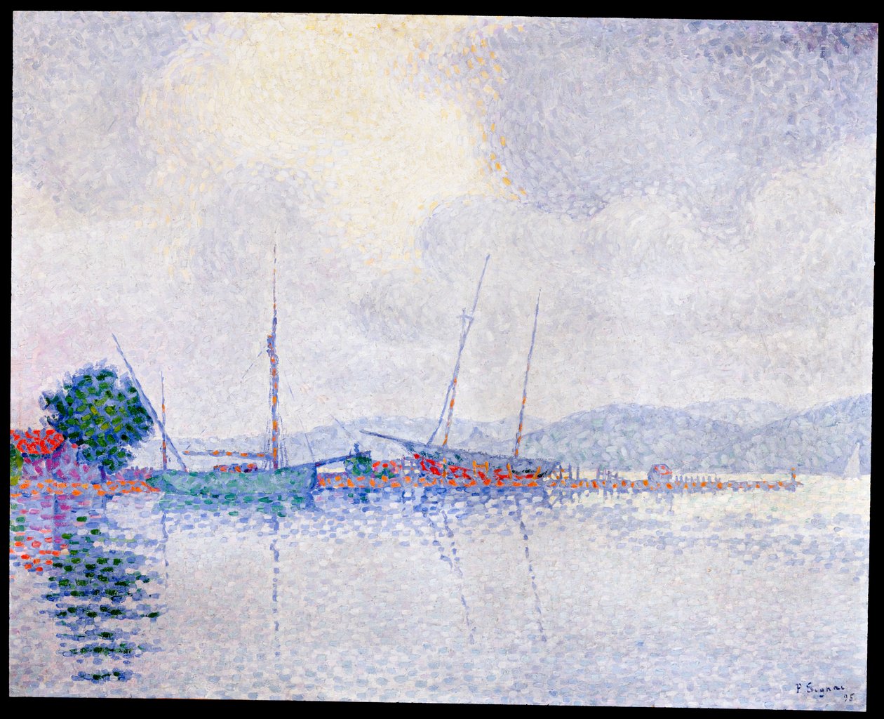 Saint-Tropez, myrskyn jälkeen, 1895 tekijältä Paul Signac