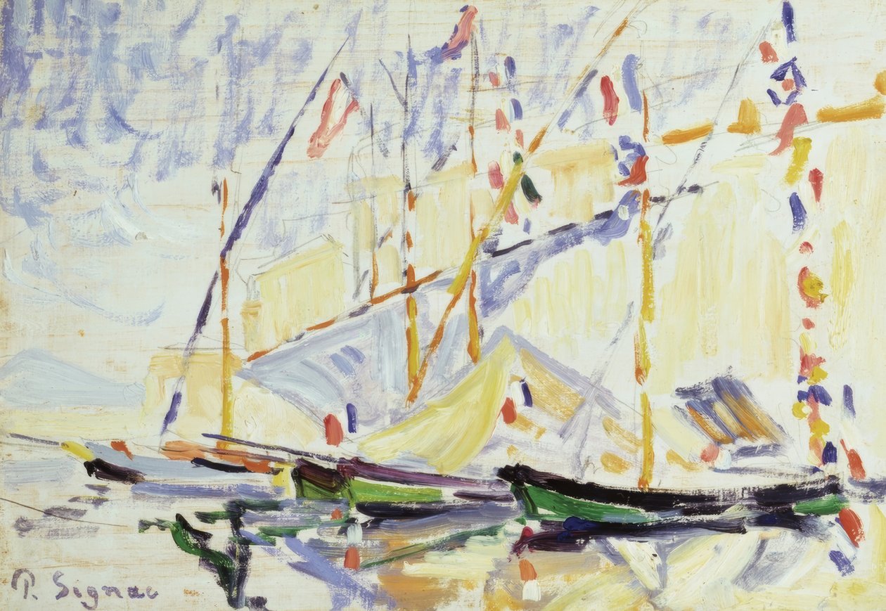 Saint Tropez. Vastaaja: PAUL SIGNAC. Museo: GALERIA COURTAULD / LONDRES / G. BRETAÑA tekijältä Paul Signac