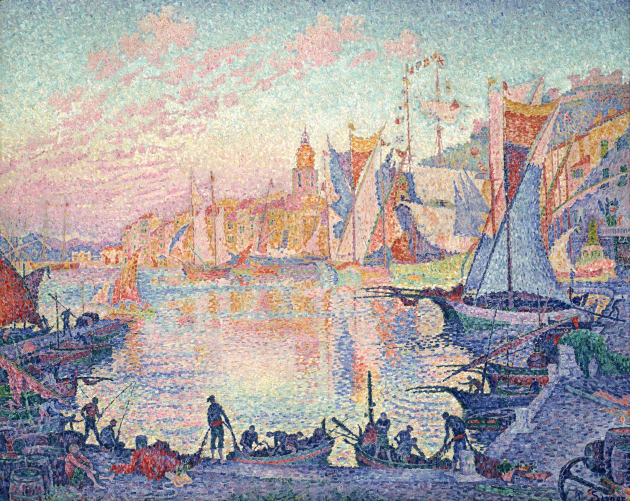 ""Saint Tropez"" Paul Signacin (1863-1935) maalaus 1901-1902 Kansallinen läntisen taiteen museo, Tokio, Japani tekijältä Paul Signac