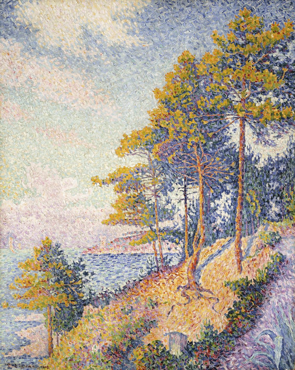 Saint Tropez, Rannikkopolku, 1902 tekijältä Paul Signac