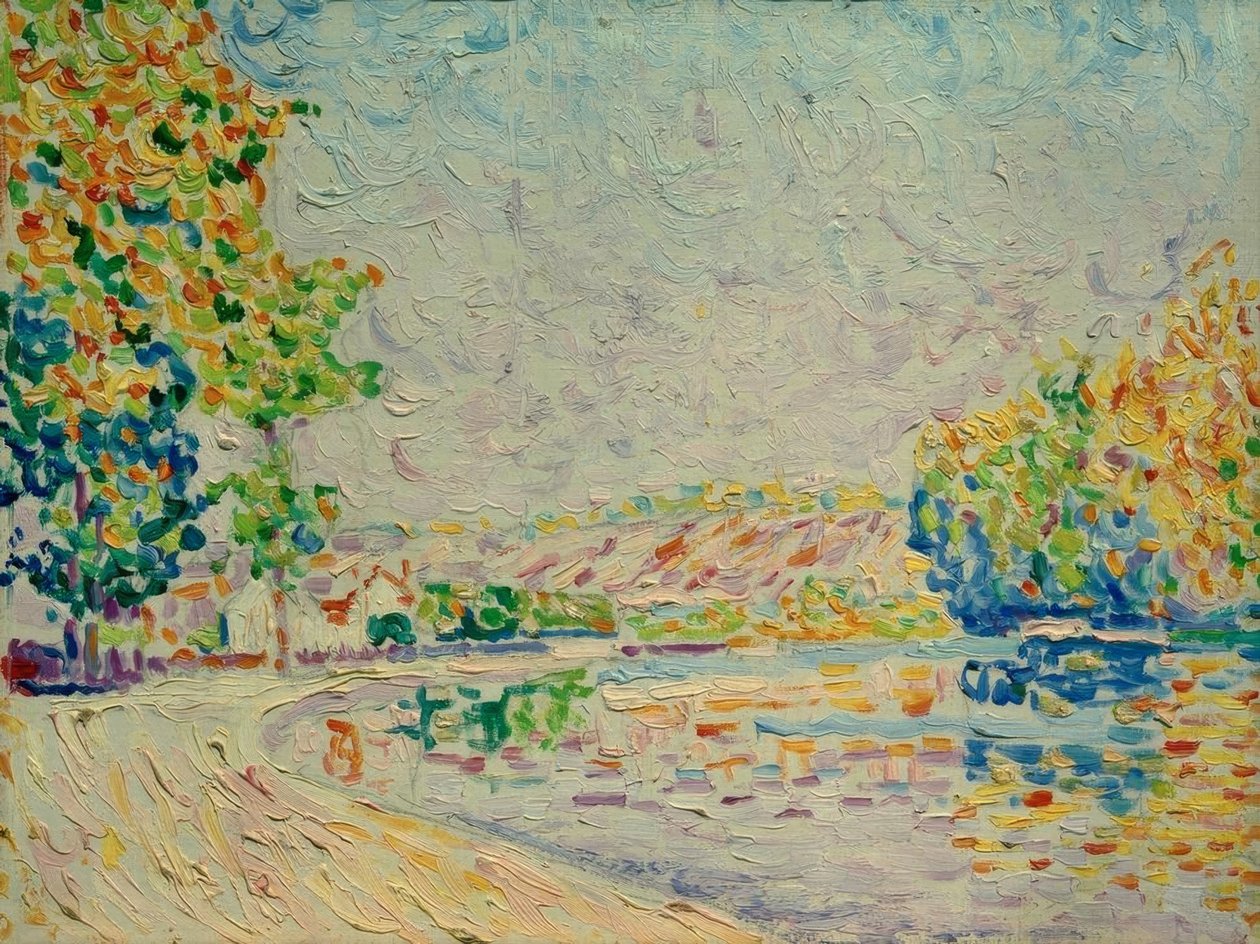 Samois, tutkimus nro. 8 tekijältä Paul Signac
