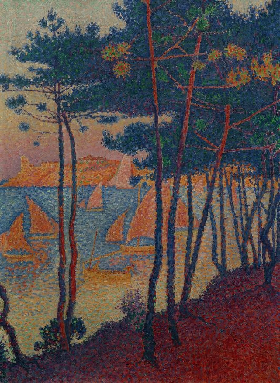Segel und Pinien tekijältä Paul Signac