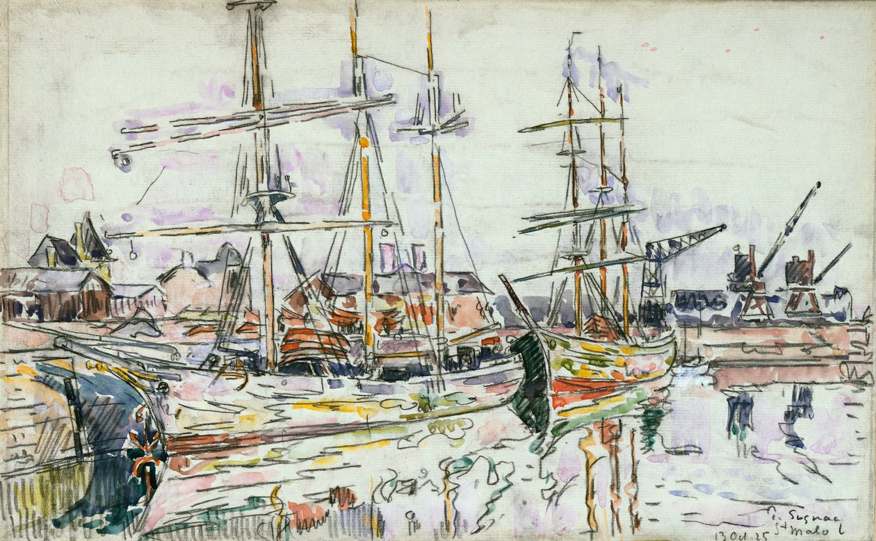 St. Malo, 1925 tekijältä Paul Signac