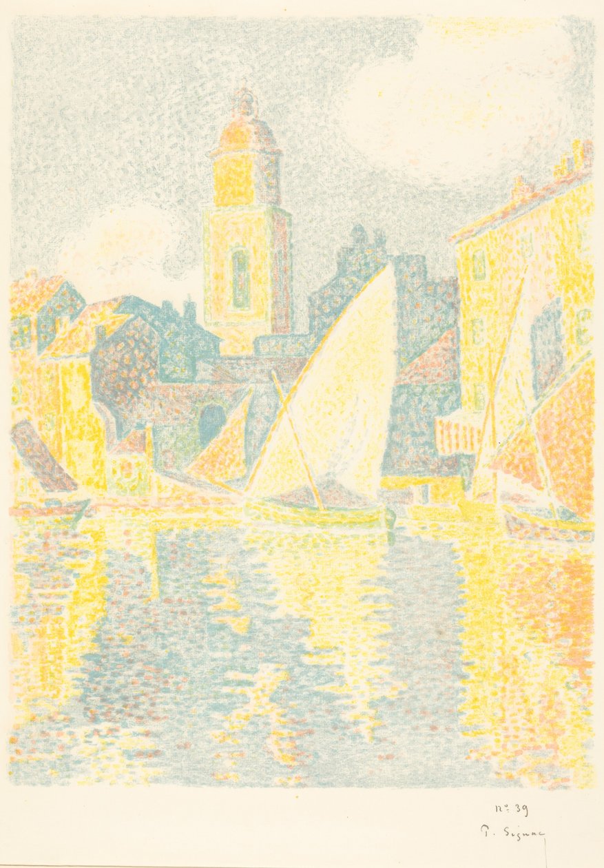 Saint-Tropez: Satama tekijältä Paul Signac