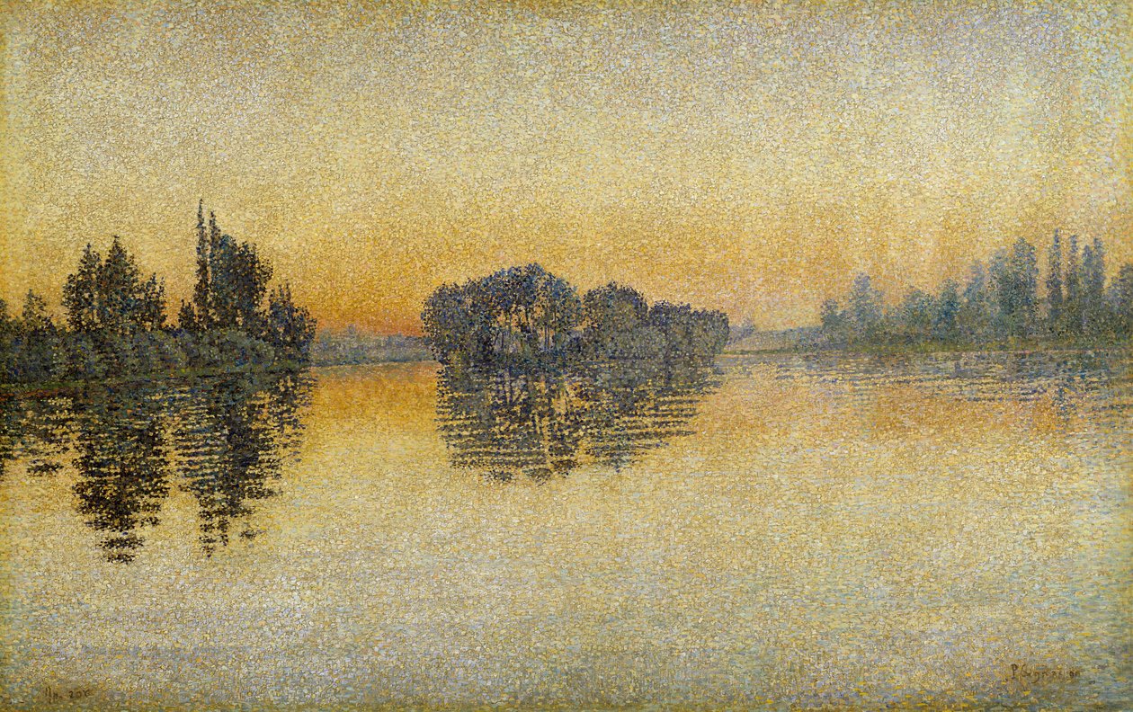 Auringonlasku, Herblay tekijältä Paul Signac