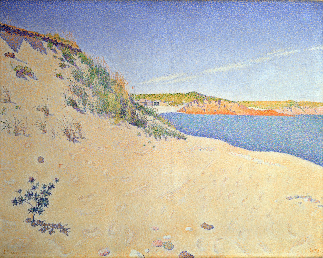 Saint-Briacin ranta. Op. 212 Sandy Seahore, 1890. tekijältä Paul Signac