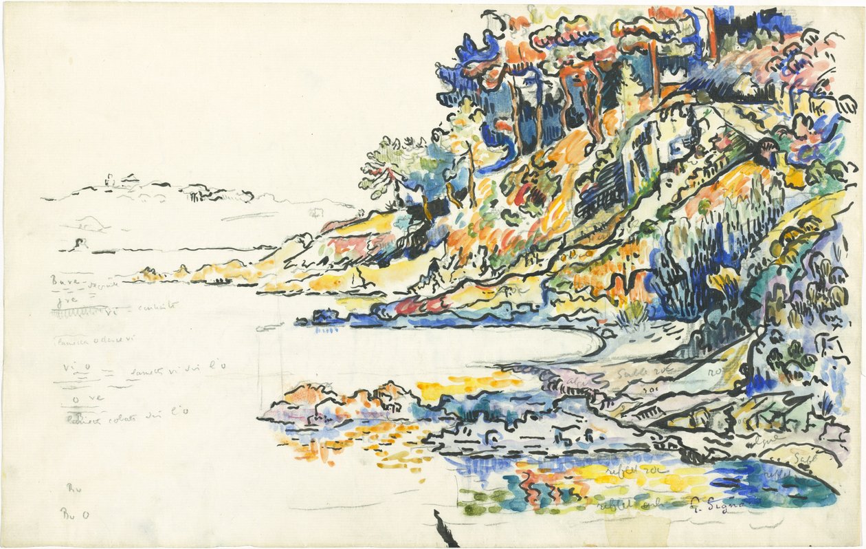Calanque Saint-Tropezissa tekijältä Paul Signac