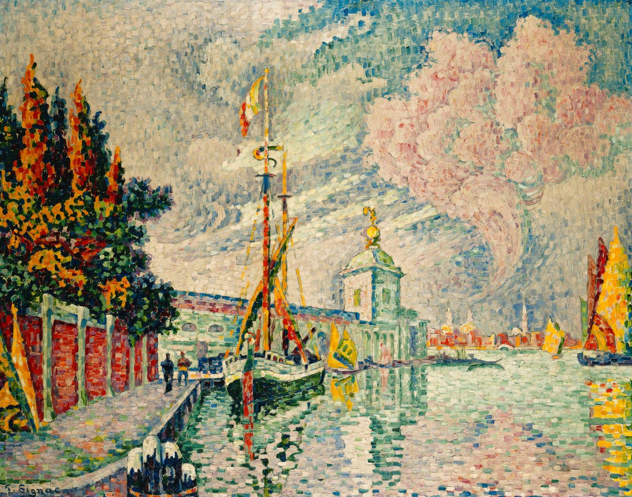 Dogana; Tullitalo, 1910 tekijältä Paul Signac
