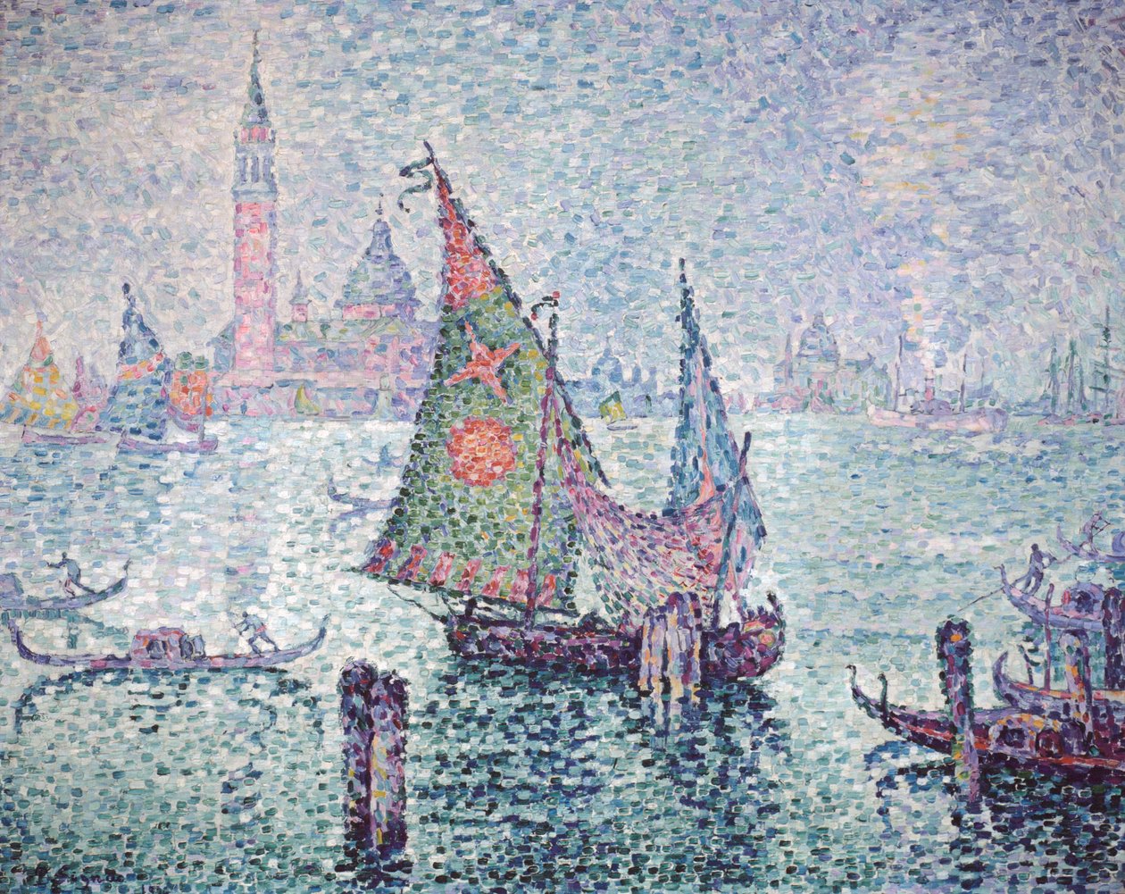 Vihreä purje, Venetsia, 1904 tekijältä Paul Signac