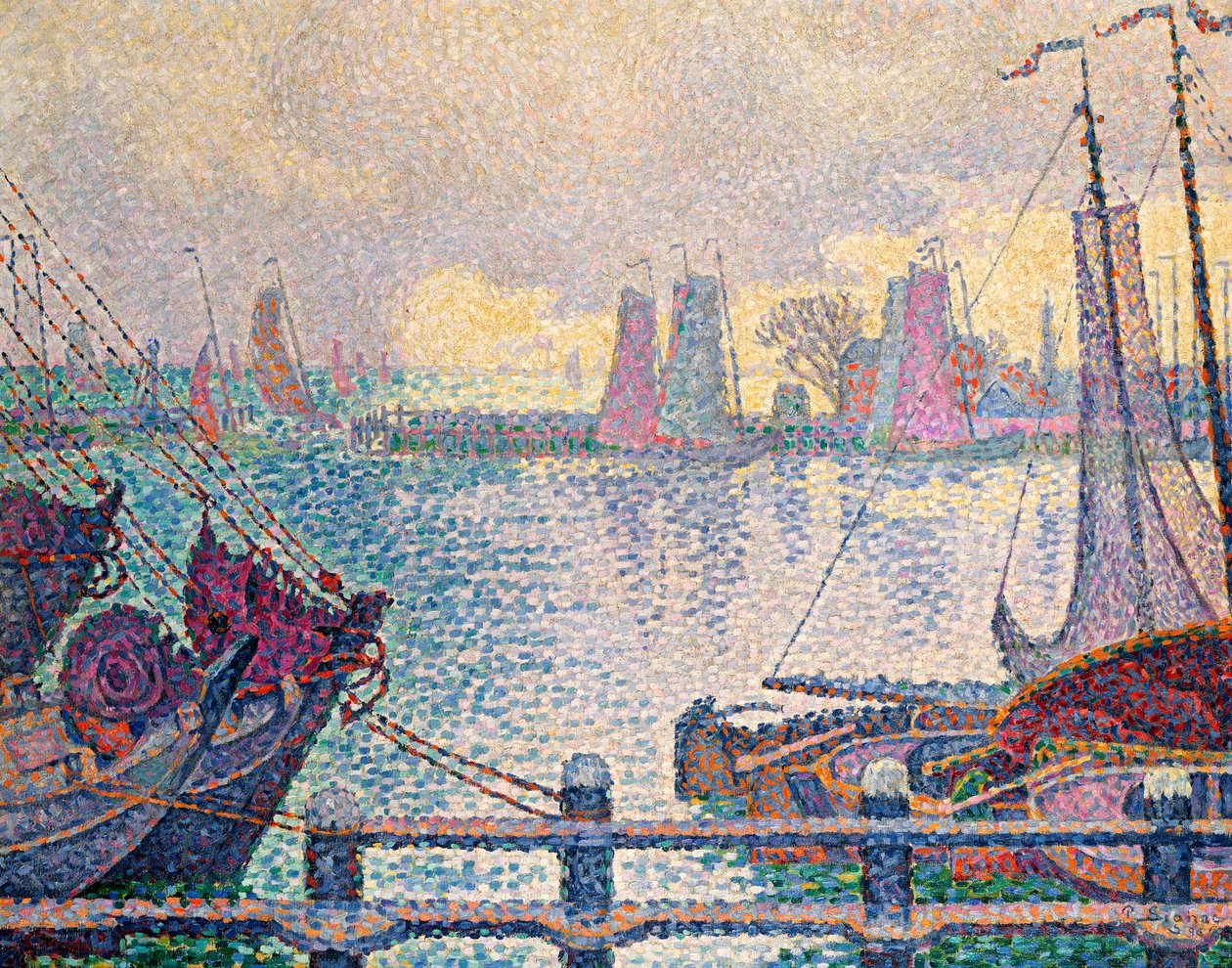 Volendamin satama, 1896 tekijältä Paul Signac