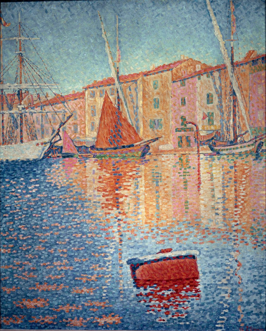Punainen poiju (Saint Tropez) tekijältä Paul Signac
