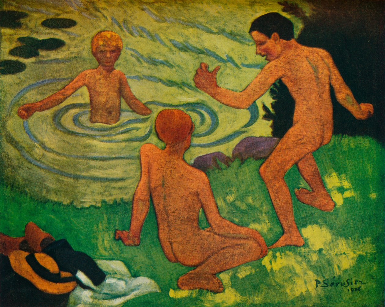 Poikien kylpeminen, 1906 tekijältä Paul Sérusier
