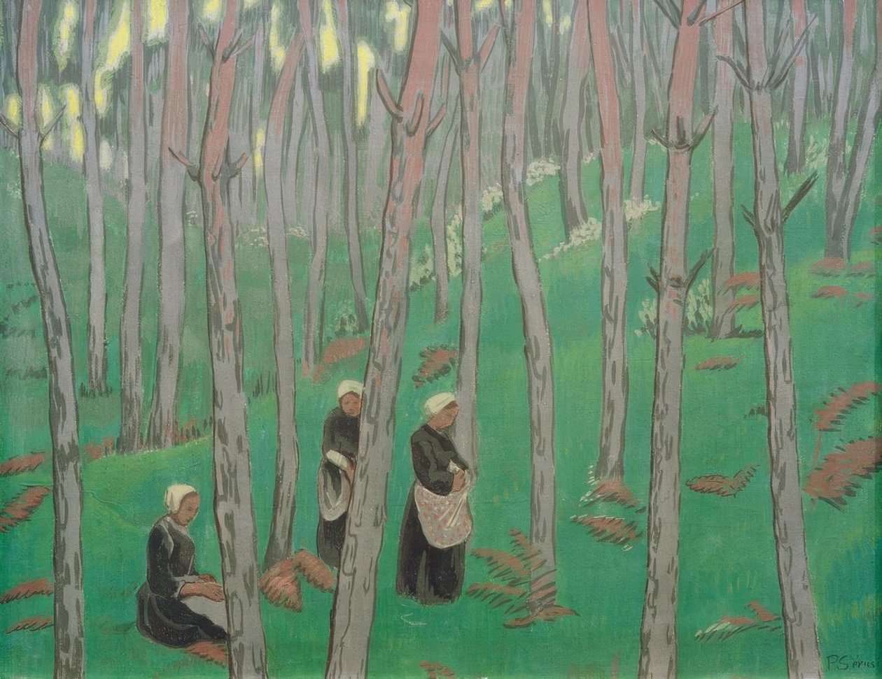 Champignonsammler im Wald tekijältä Paul Sérusier