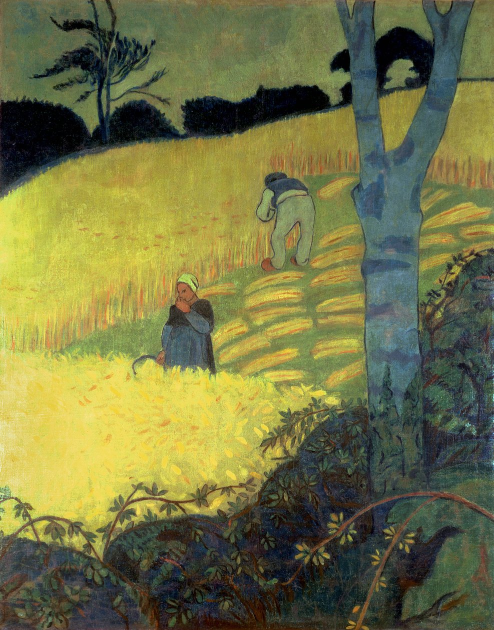 Sadonkorjuukohtaus tekijältä Paul Sérusier