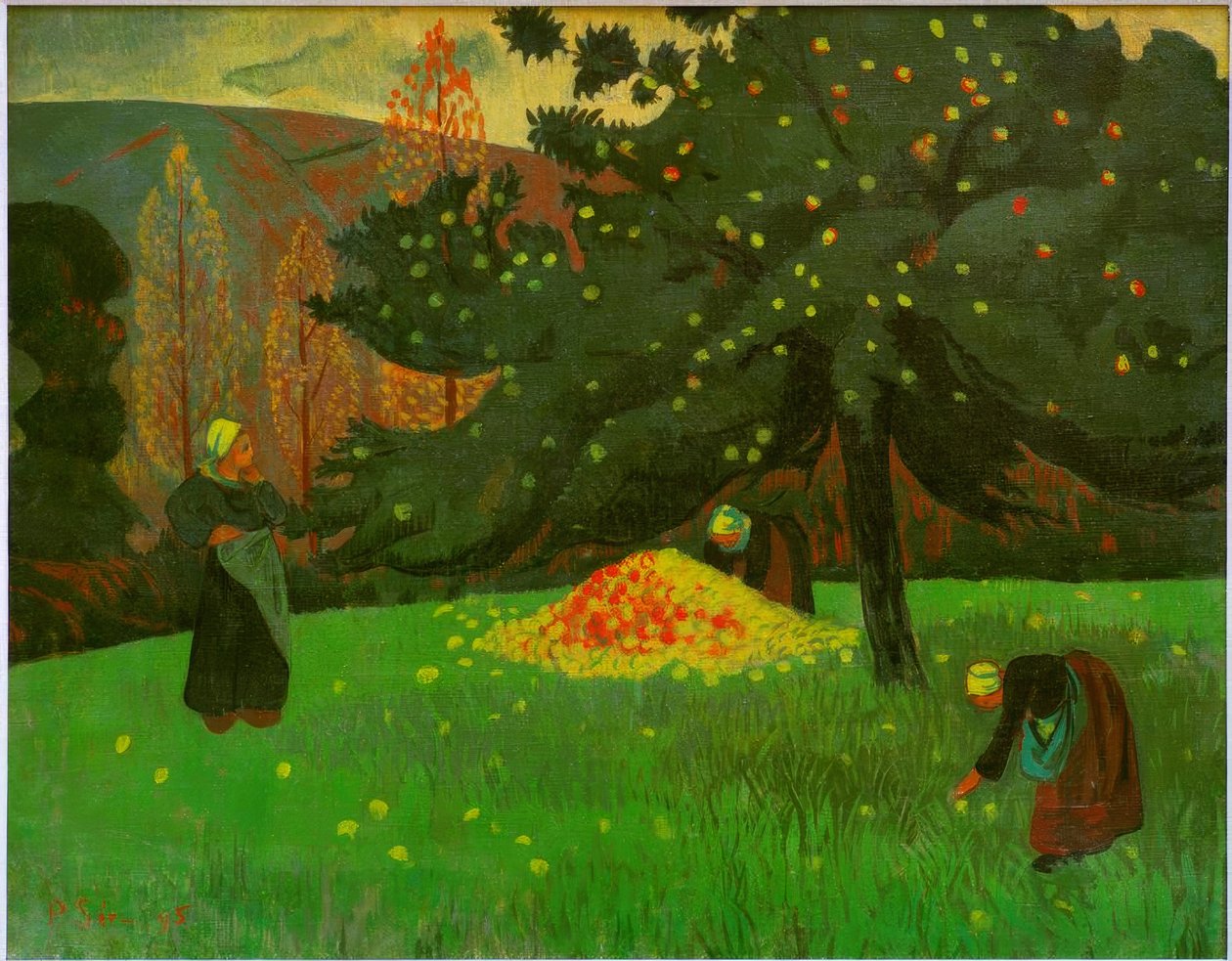 La cueillette des pommes tekijältä Paul Sérusier