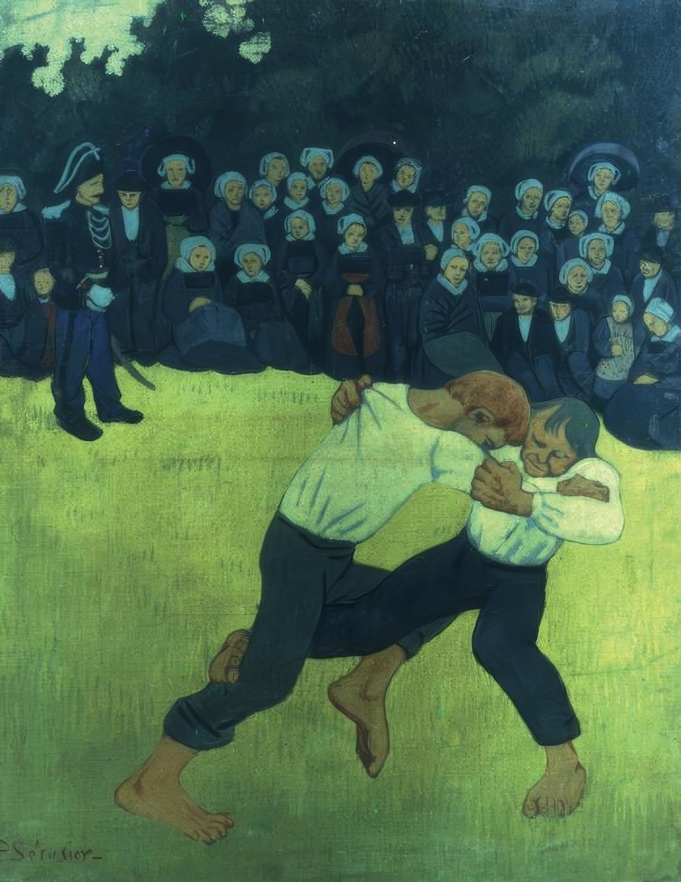 La lucha Bretona/1895 tekijältä Paul Sérusier
