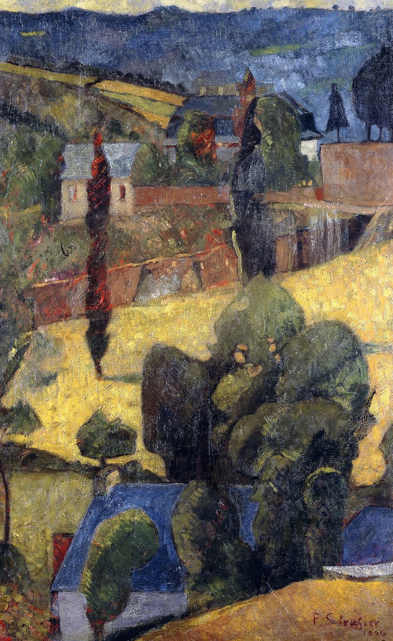 Maisema; Maisema, 1906 tekijältä Paul Sérusier
