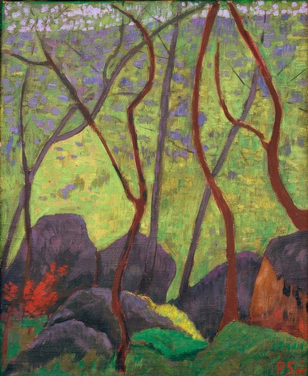 Kiviä Huelgoatin metsässä tekijältä Paul Sérusier