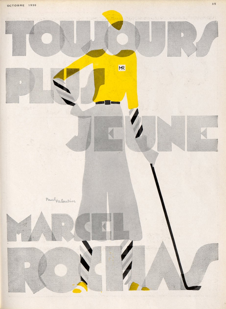 Marcel Roches. Aina nuorempi, 1930. tekijältä Paul Valentin