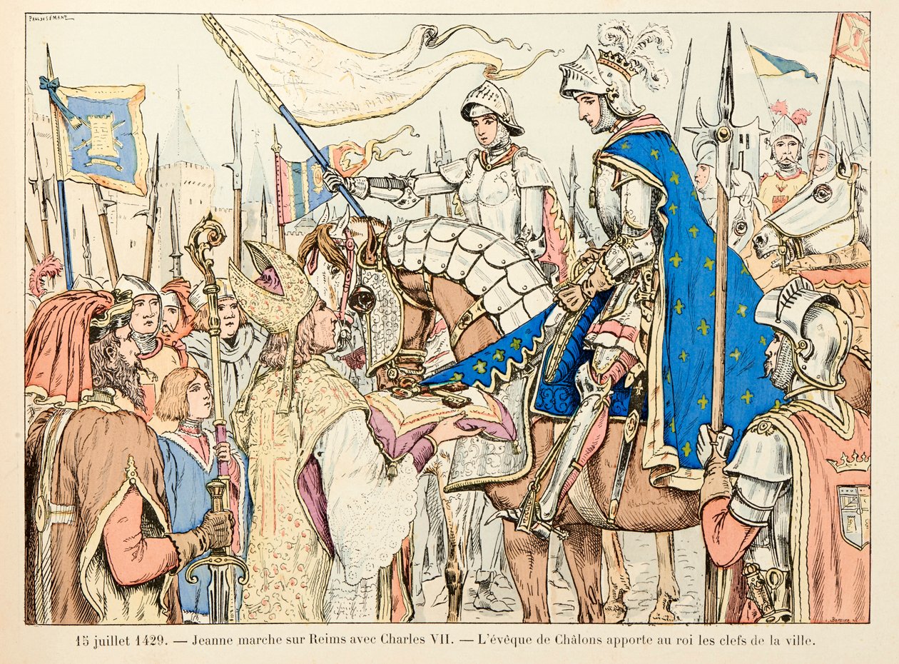 Kuvitus otettu Theodore Cahun kirjasta "" Joan of Arc "" ja kuvittanut Paul De Semant (1855-1915): 15. heinäkuuta tekijältä Paul de Semant