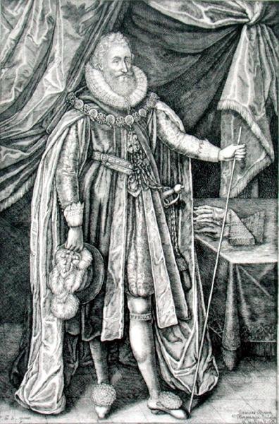 Ludovic Stuart, Richmondin ja Lennoxin herttua (1574-1624), kaiverrus Joannes Barra (1581-1634) tekijältä William Walcutt